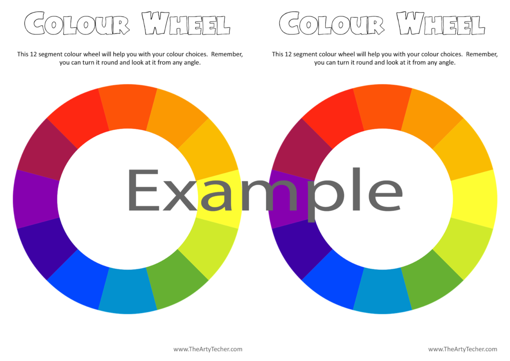 Colour Wheel Pattern - Teach Color Theory - The Arty Teacher